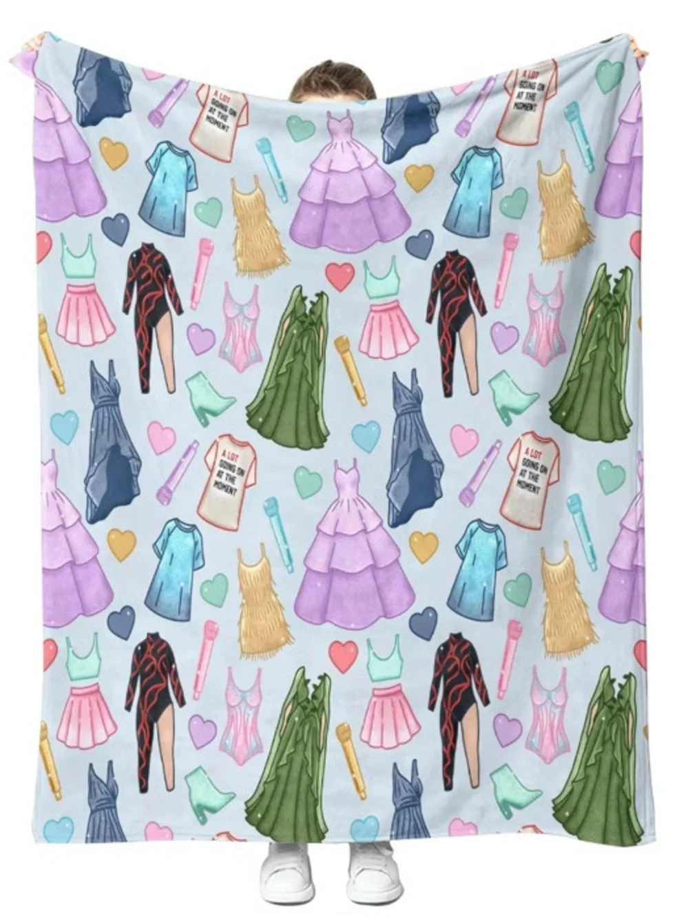 Western Girly Ghost Throw Blanket